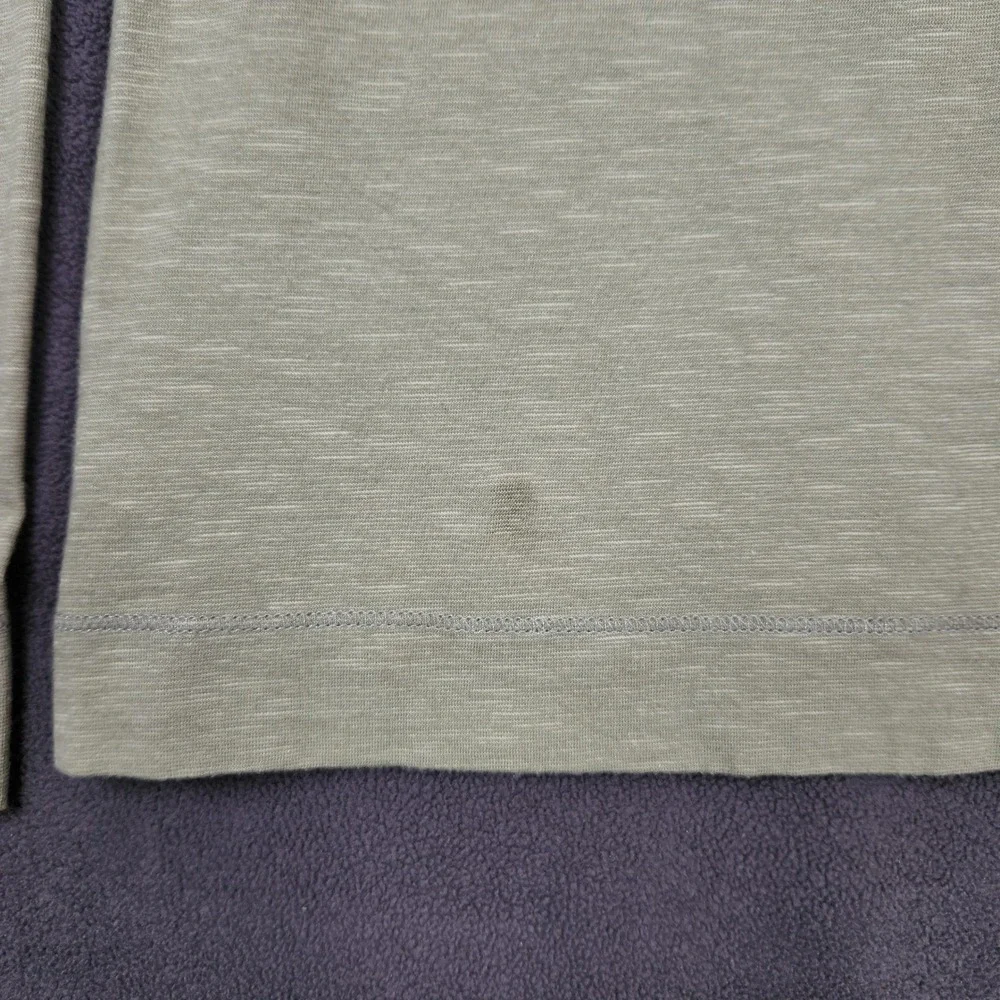 Horny Toad & Co Sonja Henley Top‎ Womens Small Green Long Sleeve Organic Cotton